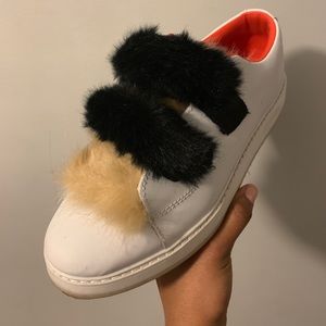Zara faux fur sneakers